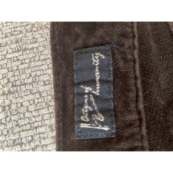 CITIZENS OF HUMANITY Lilah Low Waist Bootcut Velvet Jeans Dark Brown Size 32 - Picture 6 of 6
